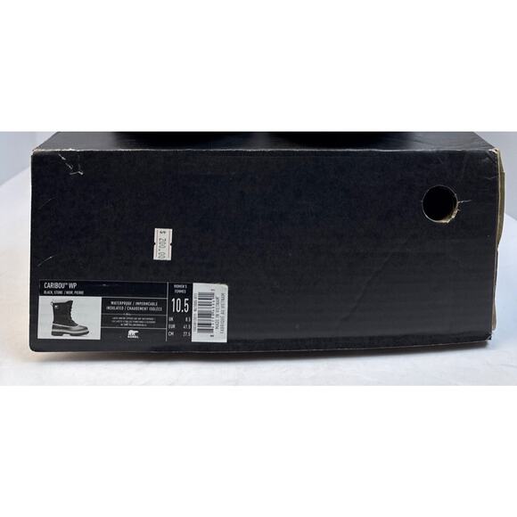 Sorel Caribou Winter Snow Boots Womens 10.5 Waterproof Leather Insulated Black - Picture 12 of 13